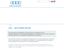 Tablet Screenshot of cac-chem.de